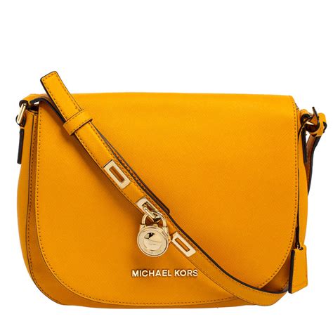 michael kors purse grey and yellow|Michael Kors yellow crossbody bag.